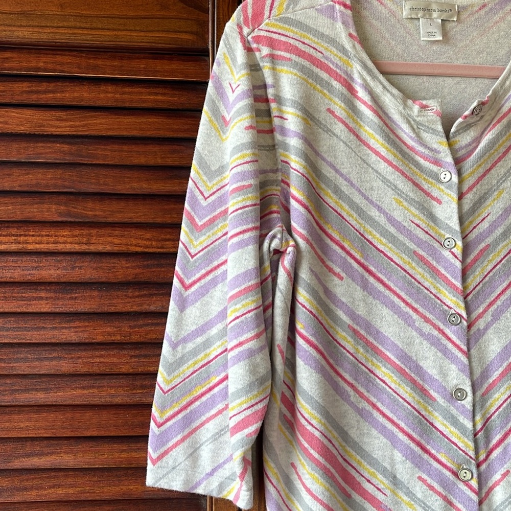 Womens 3/4 button down sweater, Excellent condition - Picture 3 of 4